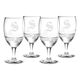 Monogrammed 16 oz. Footed Goblet Glass Set of 4 Image 7 of 9